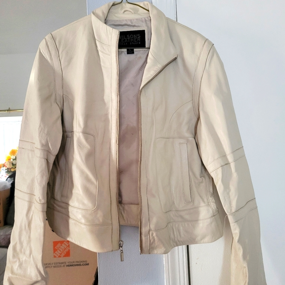Vintage women leather jacket